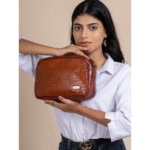 Women’s Brown Textured Leather Sling & Crossbody Bag