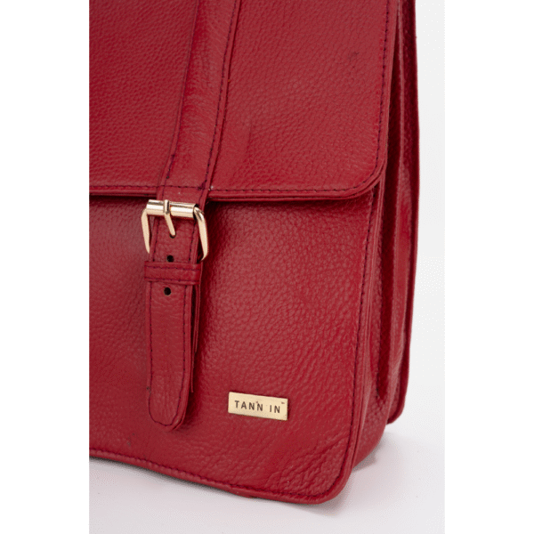Women’s Genuine Leather Laptop Bag for 15.6-Inch Laptops