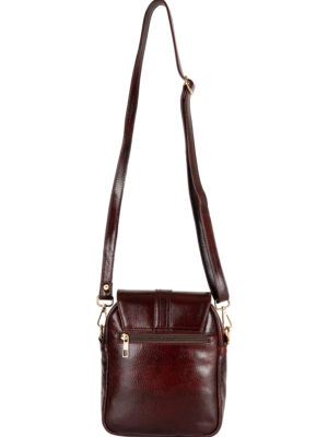 Leather messenger bag for women – Pure Leather Handcrafted Brown Messenger Sling Bag for Women | TANN IN
