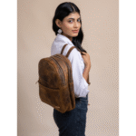 TANN IN Genuine Leather Statement Backpack