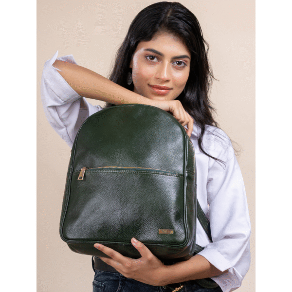 TANN IN Genuine Leather Statement Backpack