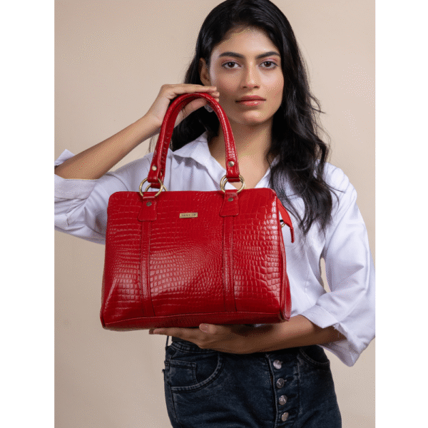 Women’s Genuine Leather Top-Handle Tote Bag