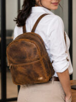 TANN IN Genuine Leather Statement Backpack
