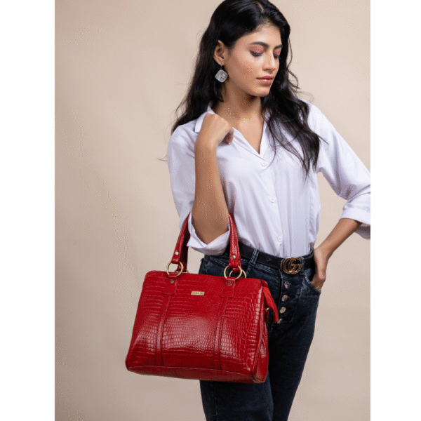 Women’s Genuine Leather Top-Handle Tote Bag