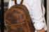 TANN IN genuine leather statement backpack