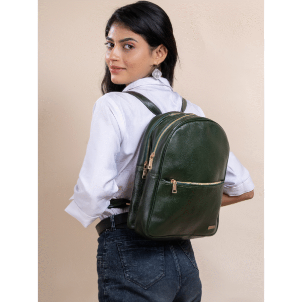 TANN IN Genuine Leather Statement Backpack