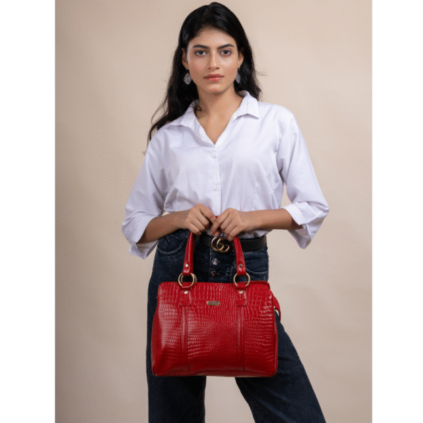 Women’s Genuine Leather Top-Handle Tote Bag