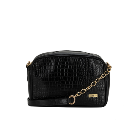 Women’s Brown Textured Leather Sling & Crossbody Bag