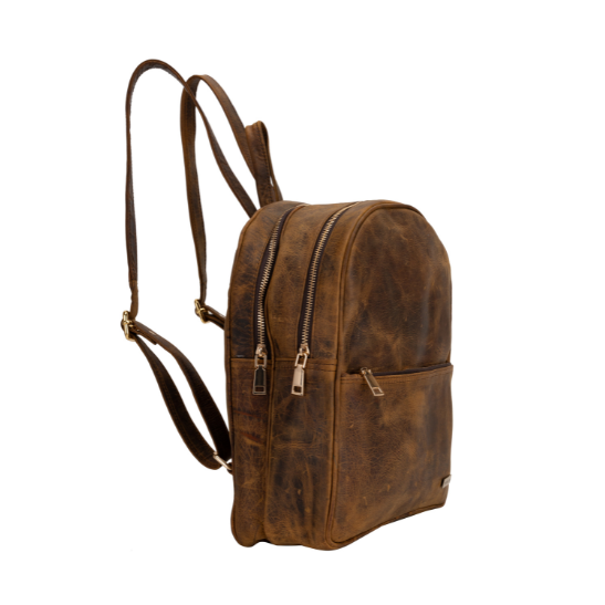 TANN IN Genuine Leather Statement Backpack
