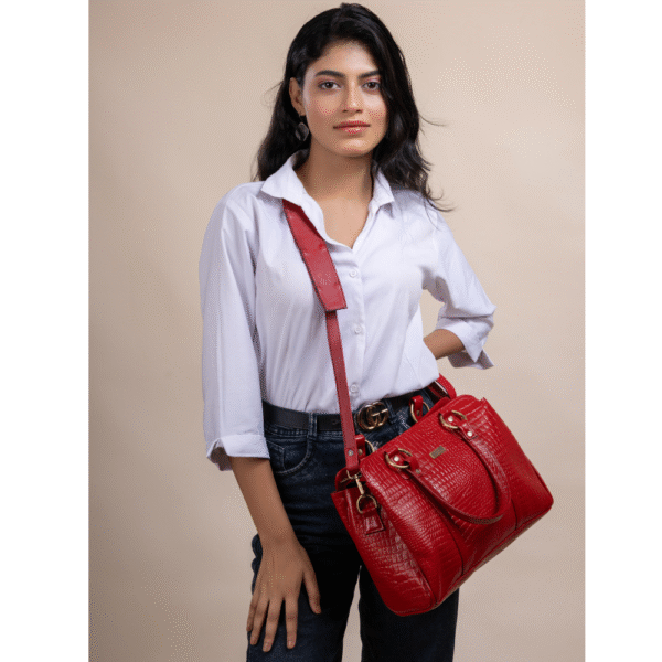 Women’s Genuine Leather Top-Handle Tote Bag