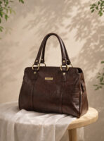 Women’s Genuine Leather Top-Handle Tote Bag