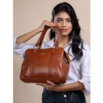 Women’s Genuine Leather Top-Handle Tote Bag