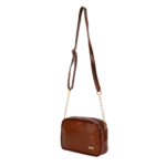 Women’s Brown Textured Leather Sling & Crossbody Bag