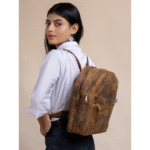TANN IN Genuine Leather Statement Backpack