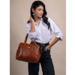Women’s Genuine Leather Top-Handle Tote Bag