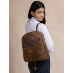 TANN IN Genuine Leather Statement Backpack