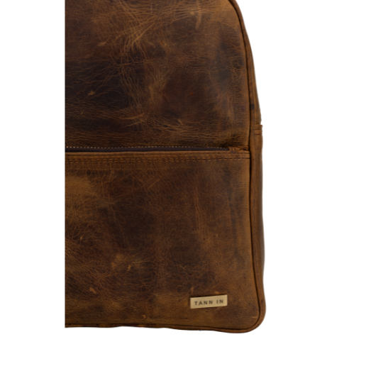 TANN IN Genuine Leather Statement Backpack