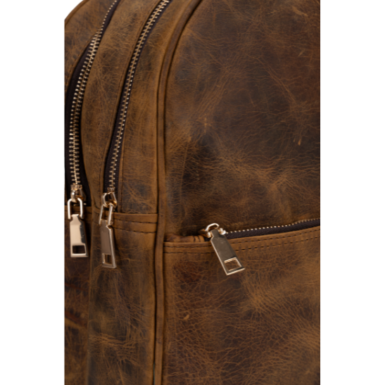 TANN IN Genuine Leather Statement Backpack