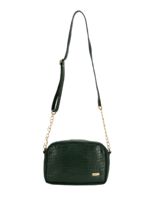 Textured brown leather sling bag for women by TANN IN