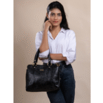 Women’s Genuine Leather Top-Handle Tote Bag