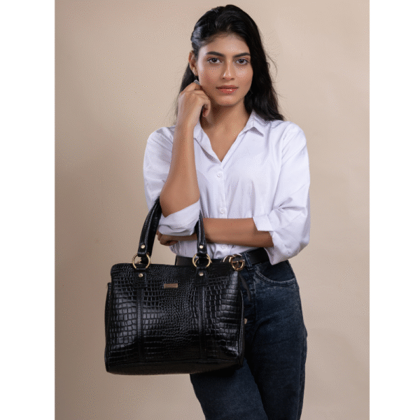 Women’s Genuine Leather Top-Handle Tote Bag