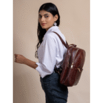 TANN IN Genuine Leather Statement Backpack