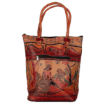 Shantiniketan Leather Shoulder Bag for Women – Multicolor