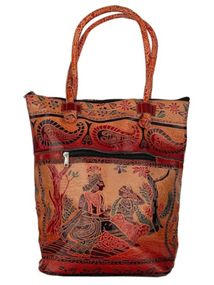 Multicolour Shantiniketan leather shoulder bag for women by TANN IN