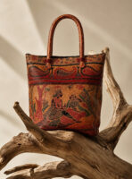 Shantiniketan Leather Shoulder Bag for Women – Multicolor