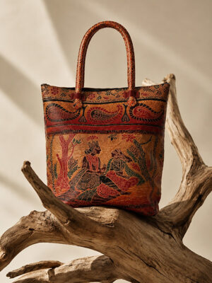 Shantiniketan Leather Shoulder Bag for Women – Multicolor