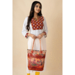 Shantiniketan Leather Shoulder Bag for Women – Multicolor