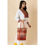 Shantiniketan Leather Shoulder Bag for Women – Multicolor