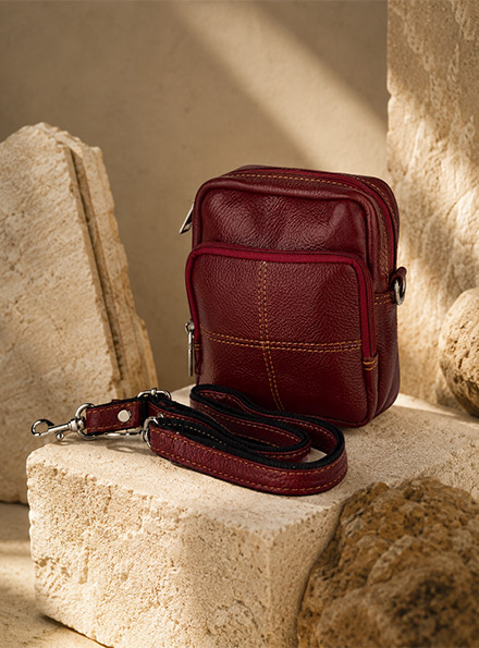 Genuine leather crossbody bag for women by TANN IN