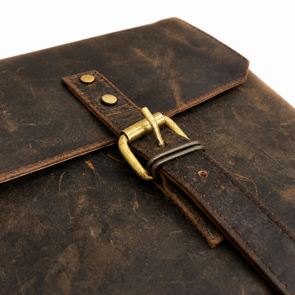 TANN IN Handcrafted Genuine Leather Hunter Roll-Top Backpack