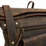 TANN IN Handcrafted Genuine Leather Hunter Roll-Top Backpack