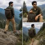 TANN IN Handcrafted Genuine Leather Hunter Roll-Top Backpack