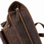 TANN IN Handcrafted Genuine Leather Hunter Roll-Top Backpack