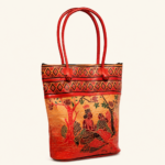 TANN IN Handcrafted Shantiniketan Genuine Leather Radha–Krishna Big Tote Bag