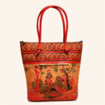 TANN IN Handcrafted Shantiniketan Genuine Leather Radha–Krishna Big Tote Bag