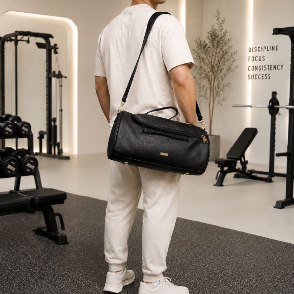 TANN IN Genuine Leather Gym Duffel Bag – Small & Large