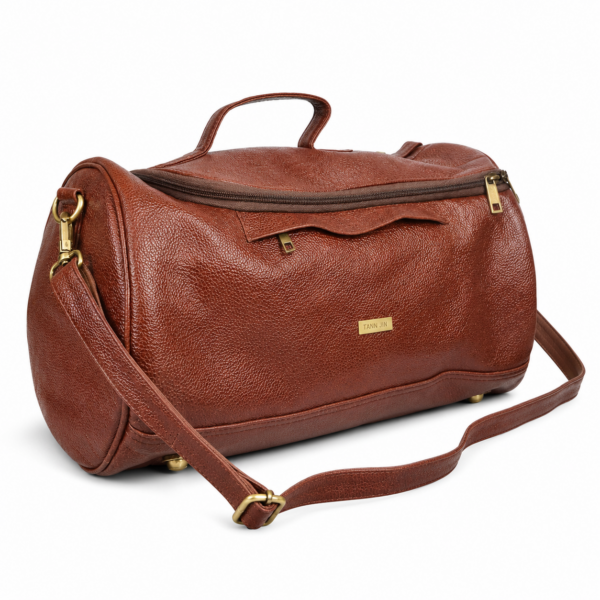TANN IN Genuine Leather Gym Duffel Bag – Small & Large