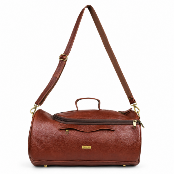 TANN IN Genuine Leather Gym Duffel Bag – Small & Large